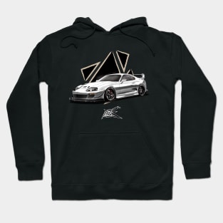 toyota supra a80 white Hoodie